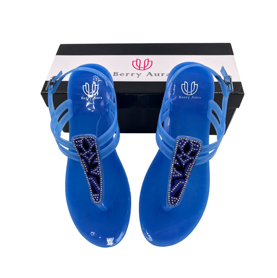 Blue - Leaves Sandals